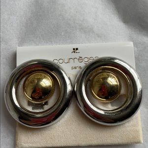 Authentic Vintage chic COURREGES Paris earrings